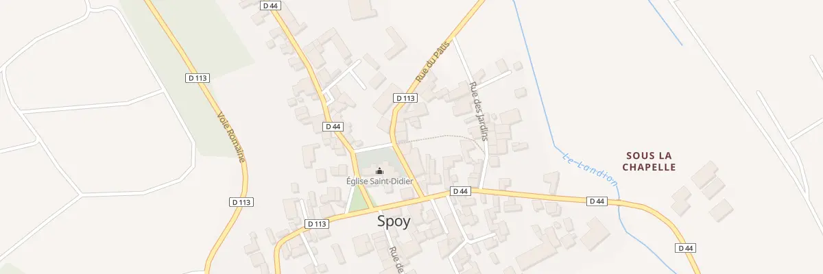 Plan du 2 Rue du Patis à Spoy