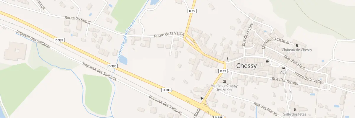 Plan du 2 Rte de la Vallée à Chessy