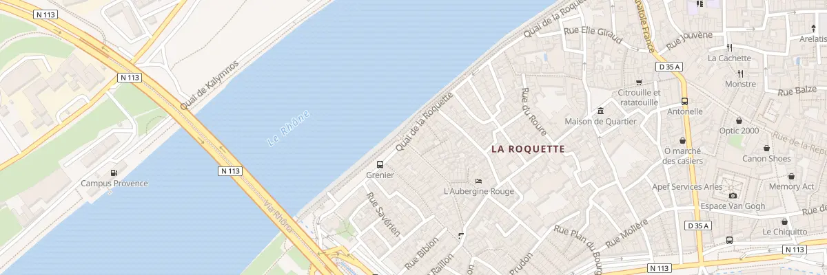 Plan du 71 Quai de la Roquette à Arles