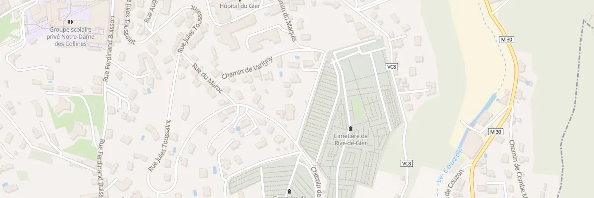 Plan du 4 Che de Bêne à Rive-de-Gier