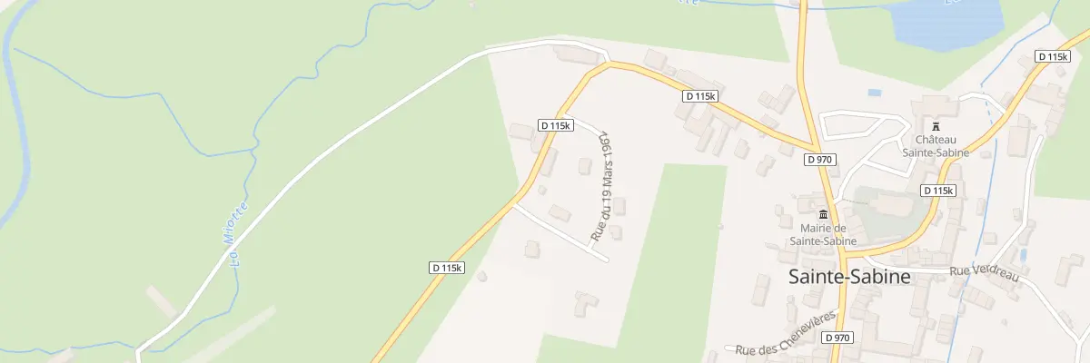 Plan du 7 Rte de Chazilly à Sainte-Sabine