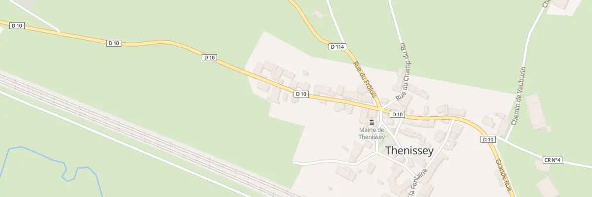 Plan du 15 Grande Rue à Thenissey
