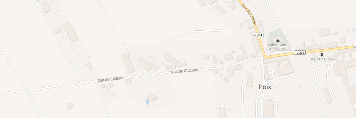 Plan du 12 Rue de Chalons à Poix