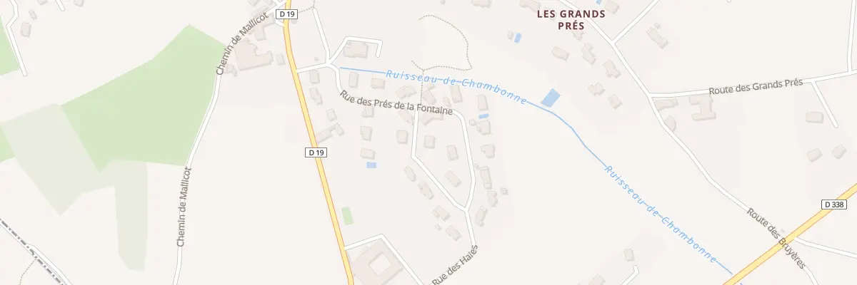 Plan du 19 Rue des Haies à Frontenas