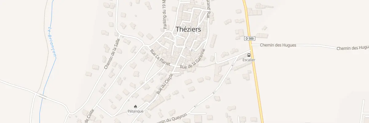 Plan du 6 Rue de la Garenne à Théziers