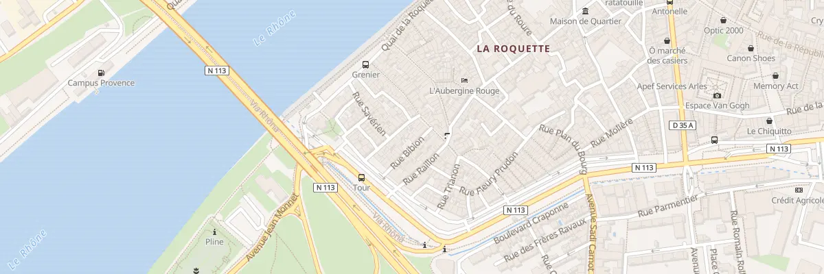 Plan du 6 Rue Bibion à Arles