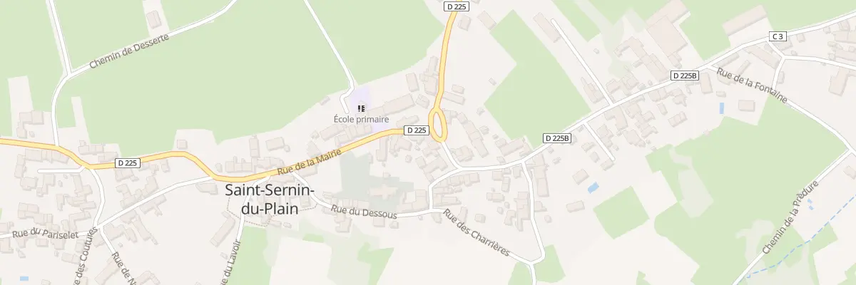 Plan du 11 Pl de l’Abbaye à Saint-Sernin-du-Plain