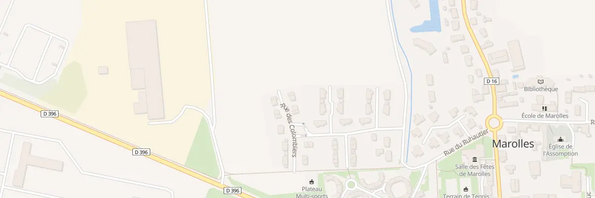 Plan du 49 Rue des Colombiers à Marolles