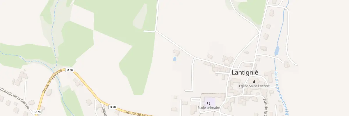 Plan du 19 Rue de la Croix Rousse à Lantignié
