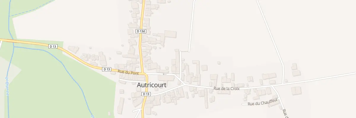 Plan du 3 Rle Meix Borne à Autricourt