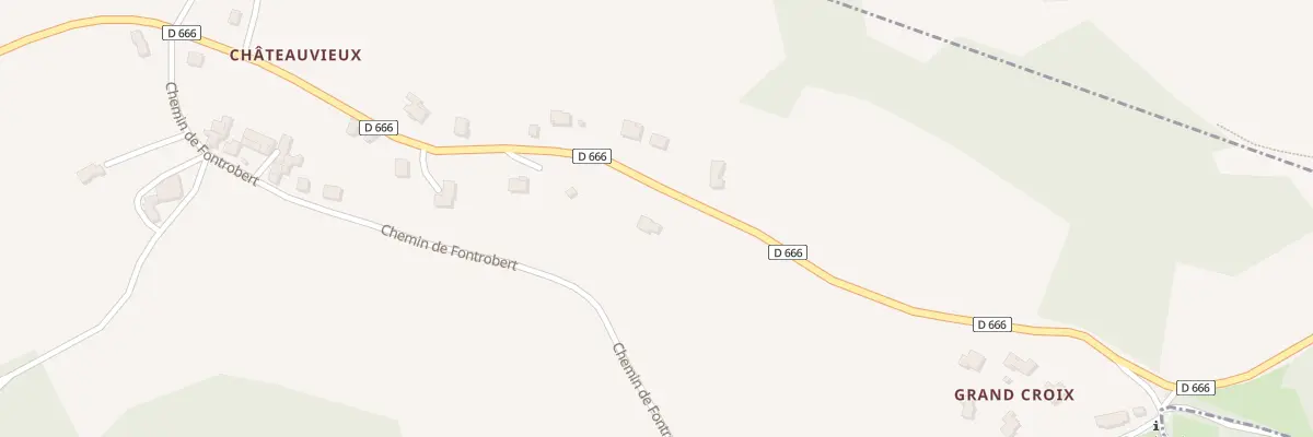 Plan du 2586 Rte de la Source Chateauvieux à Yzeron