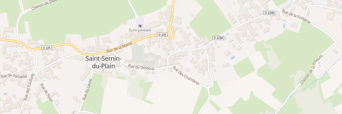Plan du 1 Rue Dessous à Saint-Sernin-du-Plain