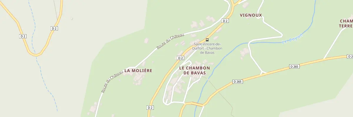 Plan du 5137 Le Chambon à Saint-Vincent-de-Durfort