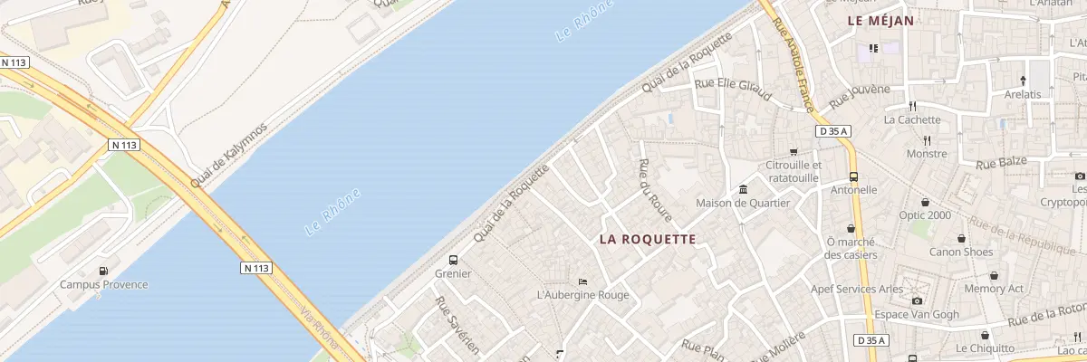 Plan du 51 Quai de la Roquette à Arles
