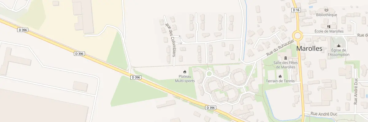 Plan du 28 Rue des Colombiers à Marolles