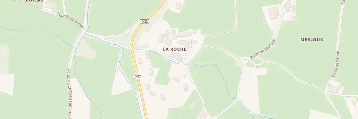 Plan du 5020 La Roche à Saint-Point