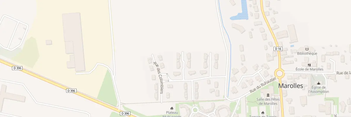 Plan du 35 Rue des Colombiers à Marolles