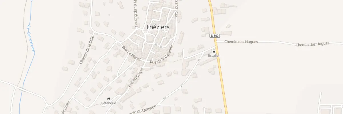 Plan du 57 Rue de la Garenne à Théziers