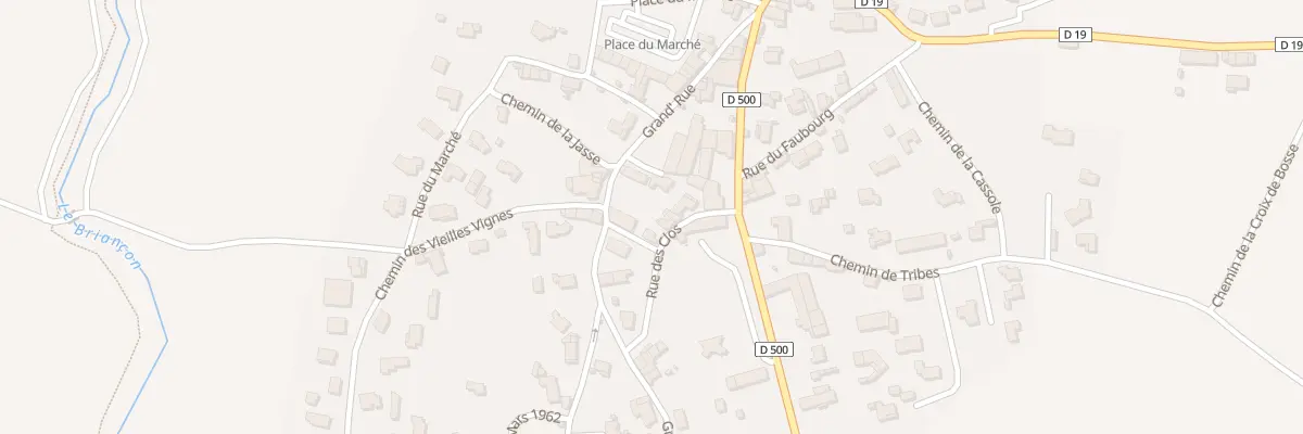 Plan du 1 Rue des Clos à Théziers