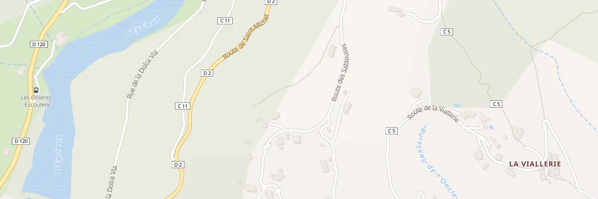 Plan du 710 Rte du Boucillon aux Ollières-sur-Eyrieux