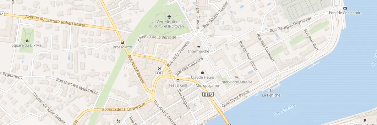 Plan du 10 Rue des Capucins à Arles