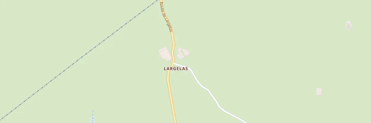 Plan du 3390 Rte de Largelas à Aubignas
