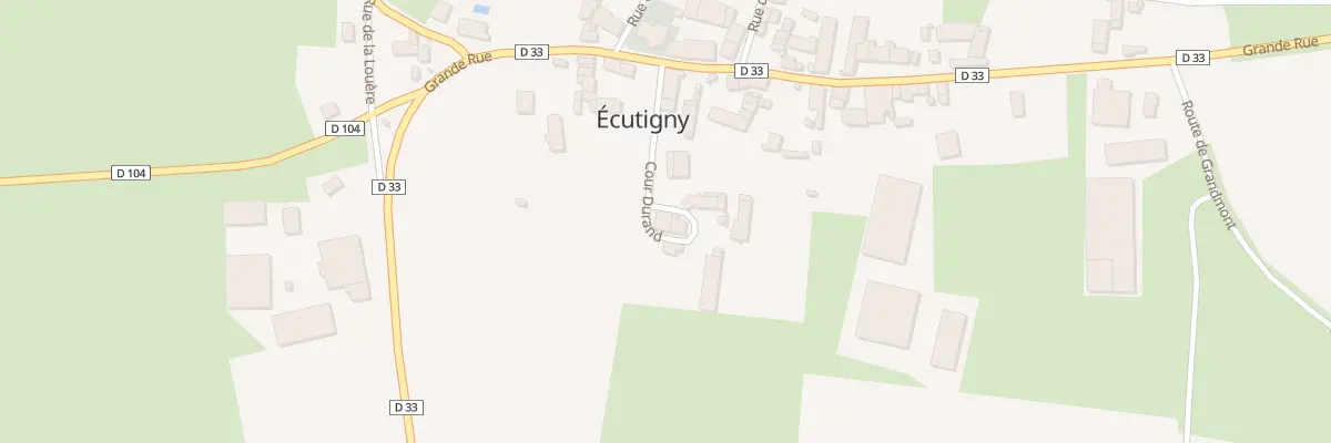 Plan du 2 Cour Durand à Écutigny