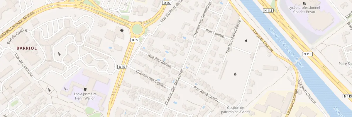 Plan du 32 Che des Semestres à Arles