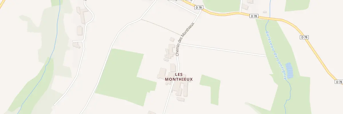 Plan du 154 Che des Monthieux à Lantignié