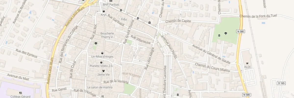 Plan du 12 Rue du Mûrier à Bagnols-sur-Cèze