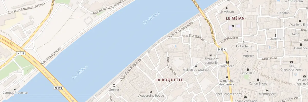 Plan du 37 Quai de la Roquette à Arles