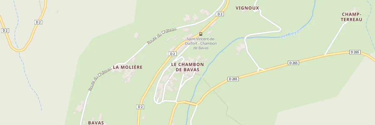 Plan du 5117 Le Chambon à Saint-Vincent-de-Durfort