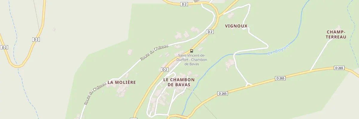 Plan du 5121 Le Chambon à Saint-Vincent-de-Durfort