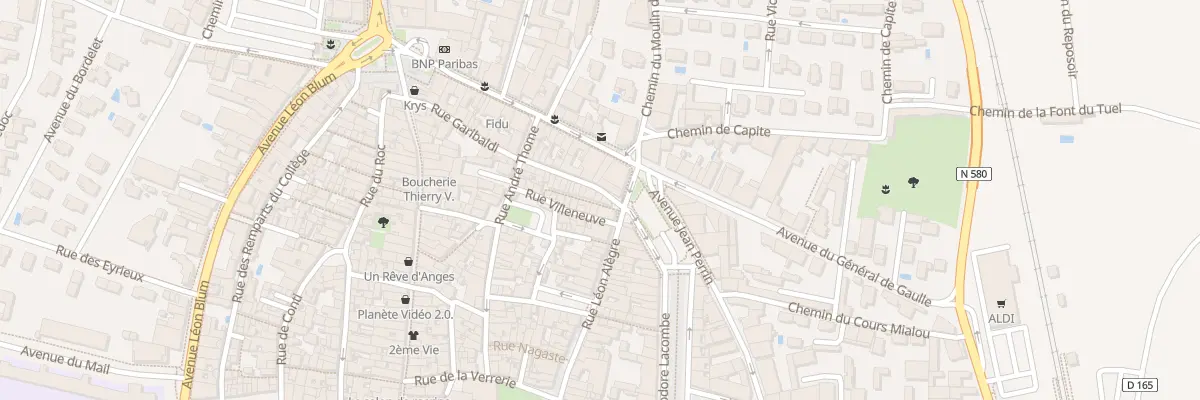 Plan du 20 Rue Pascal Jourdan à Bagnols-sur-Cèze