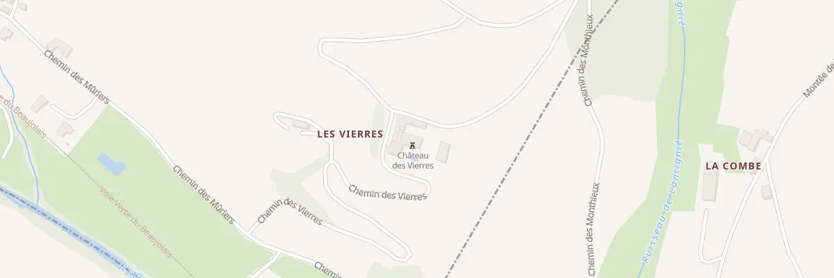 Plan du 1 Che des Vierres à Lantignié