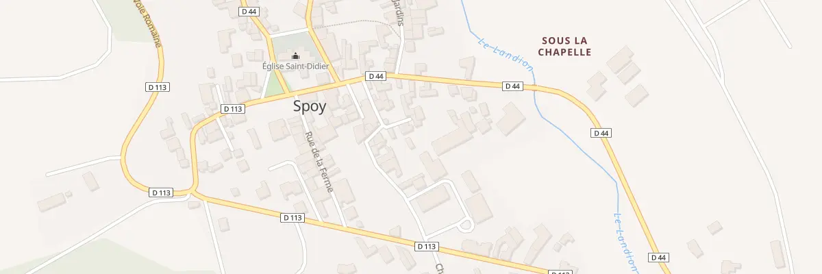 Plan du 90 Le Village à Spoy