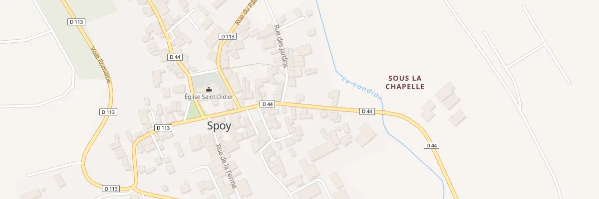 Plan du 13 Rue de la Vallee du Landion à Spoy