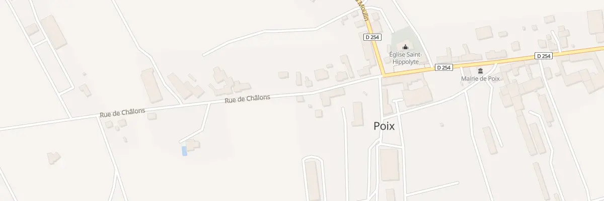 Plan du 7 Rue de Chalons à Poix