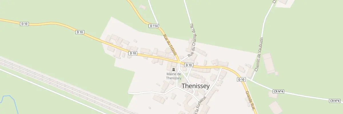 Plan du 12 Grande Rue à Thenissey