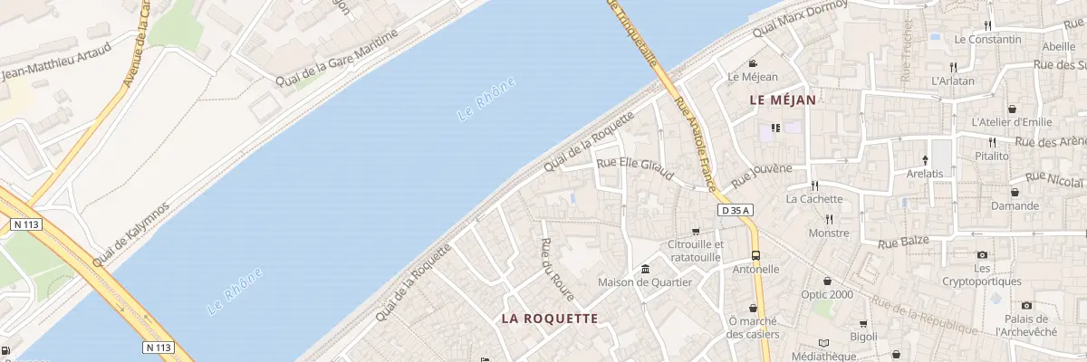 Plan du 25 Quai de la Roquette à Arles
