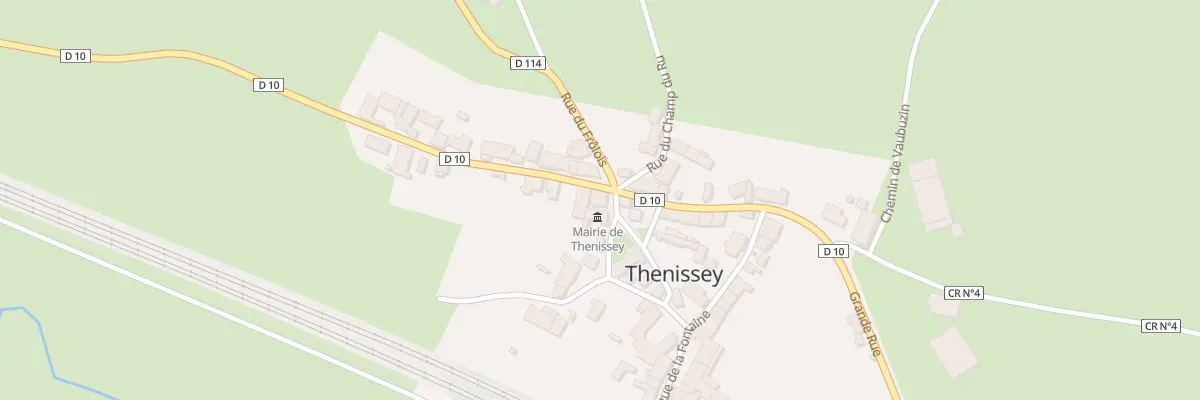 Plan du 9 Grande Rue à Thenissey