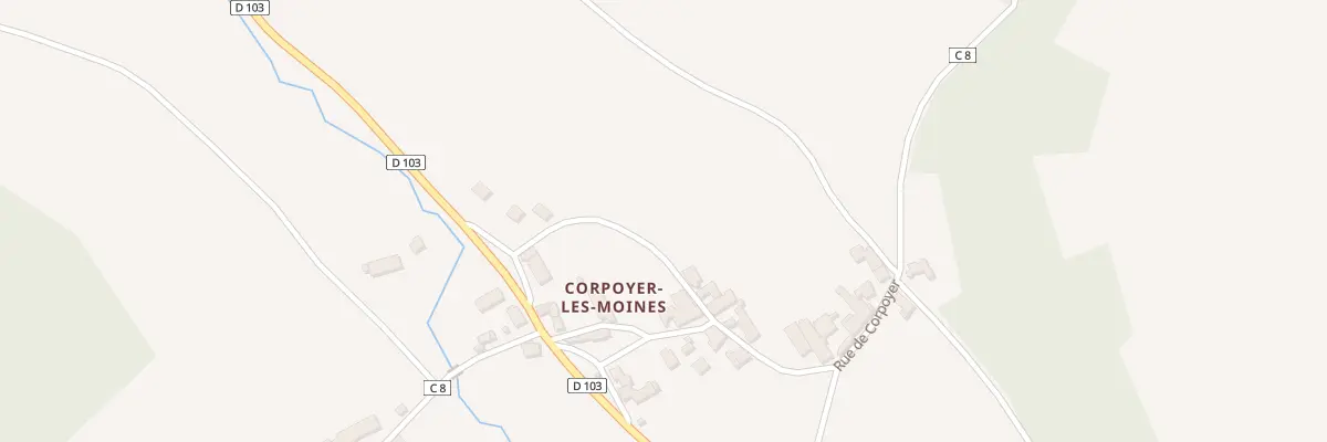 Plan du 8B Rue de Corpoyer à Frôlois