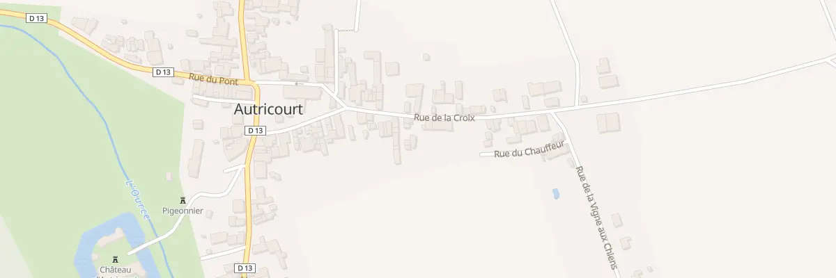 Plan du 28 Rue de la Croix à Autricourt