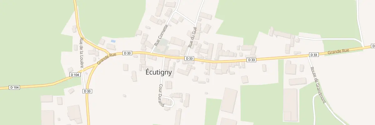 Plan du 13 Rue Grande Rue à Écutigny