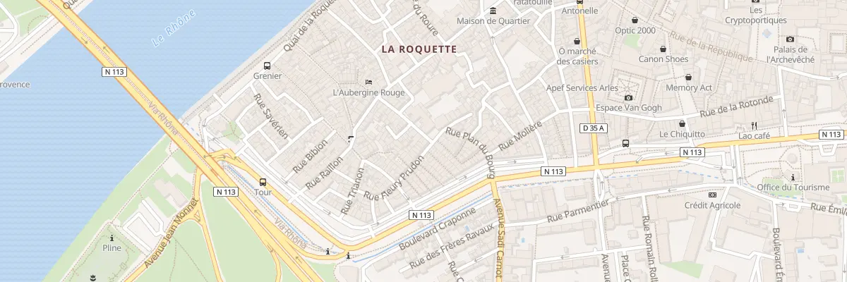 Plan du 50 Rue Théophile Rives à Arles