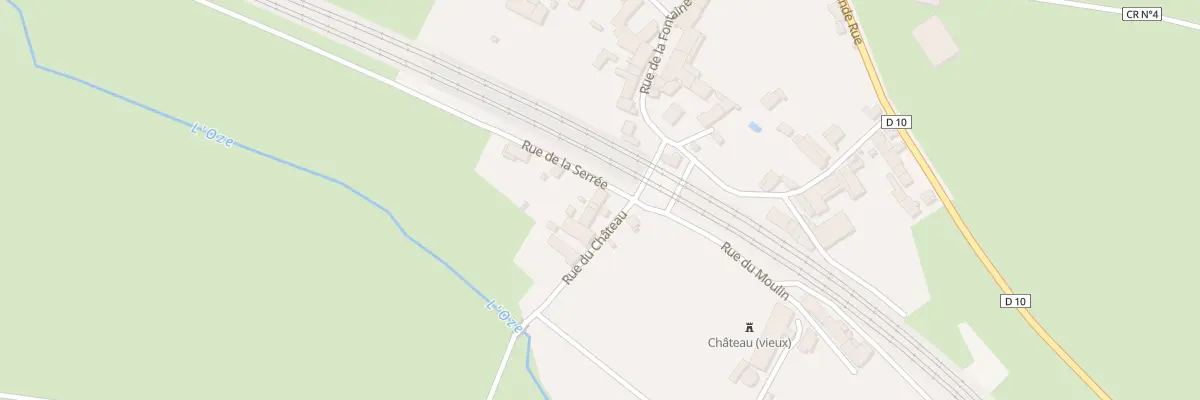 Plan du 2 Rue du Château à Thenissey