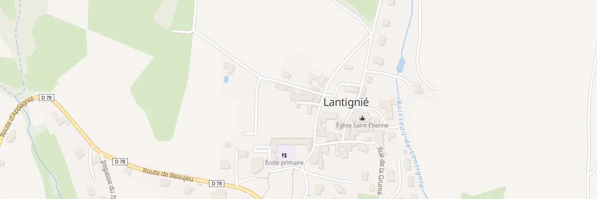 Plan du 12 Petite Rue à Lantignié