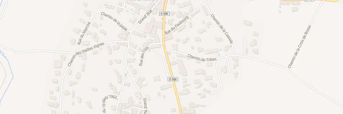 Plan du 2 Che du Tribes à Théziers