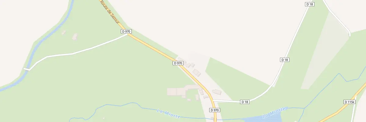 Plan du 20 Rte de Semur à Sainte-Sabine