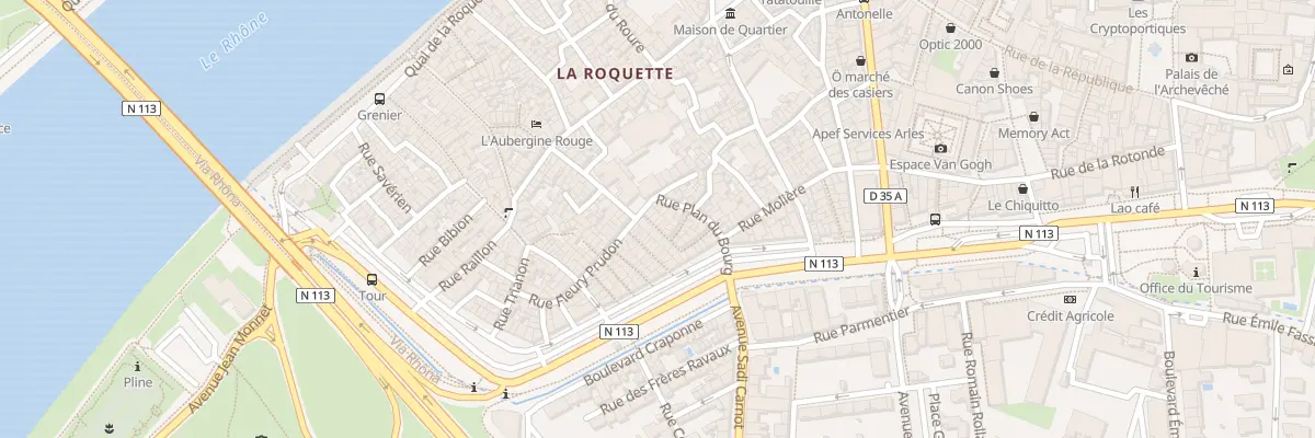 Plan du 1 Rue de l’Equerre à Arles